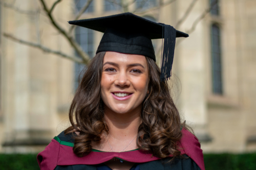 Mollie Chapman at her University of Bristol graduation 